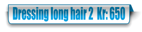 Dressing long hair 2  Kr: 650
