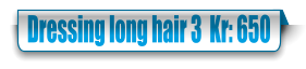 Dressing long hair 3  Kr: 650